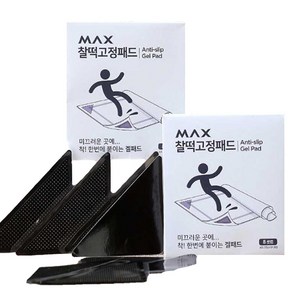 [JNSD 홈쇼핑] 맥스 찰떡 고정패드 논슬립 미끄럼방지, 검정색, 1세트