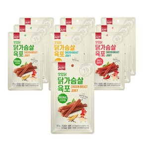 [랭킹닭컴] 맛있닭 닭가슴살 육포 3종 맛보기, 5개, 30g