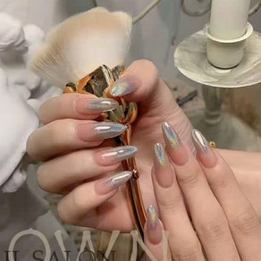 떨샵 붙이는 네일팁 키치 유니크 인조손톱, 2개, NAIL-N325