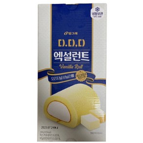 빙그레 디디디 엑설런트 오지니널 바닐라 롤케이크 340g 1개 DDD 엑설런트