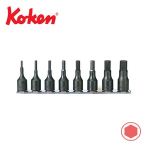 [KOKEN] 코겐 3/8인치 육각비트소켓 레일세트 헥스소켓 헥스비트소켓 세트 RS3012M-8-L62, 1개