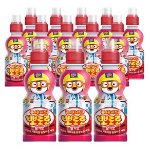 팔도 뽀로로음료수 딸기, 15개, 235ml