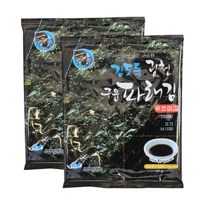 김앤김 김도둑 The 맛있는 양념안된 구운 김 10매 2개