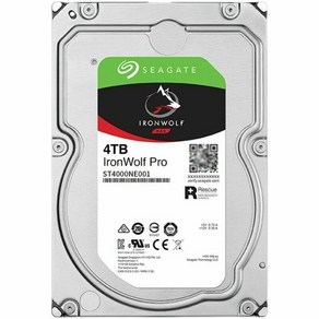 씨게이트 언울프 프로 NAS ST4000NE001 SATA 하드 드라이브 4TB 7200RPM 256MB 3. 5인치, 한개옵션0, 1개