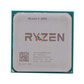 Ryzen 5 2600 R5 2600 3.4 GHz 6 코어 2 스레드 65W CPU 프로세서 YD2600BBM6IAF 소켓 AM4, 한개옵션0