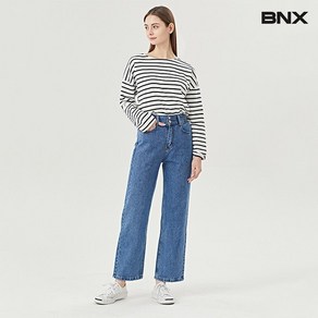 BNX 택가:59000  데일리 투버튼 스트레이트 데님 팬츠 (BV1PT009L0)