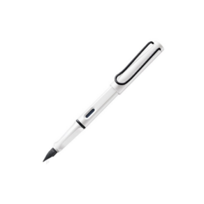 LAMY 사파리 블랙 클립 2023년 만년필, EF, White (화이트) 1개