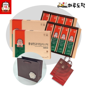 정관장 홍삼정 데일리스틱 선물용 쇼핑백 2종 운동 여행 부모님 골프 명절, 2박스, 200ml