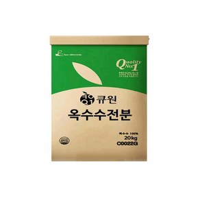 큐원 옥수수전분 20kg N-GMO 삼양사 대용량, 1개