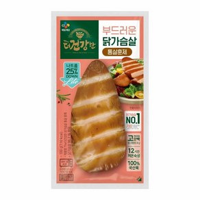 CJ 더건강한 닭가슴살 통살 훈제, 100g, 1개