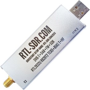 RTL SDR V3 RTL2832U 1PPM TCXO HF BiasT SMA 소프트웨어 정의 라디오 동글 목록 전용 3.2 MHz 주파수, White