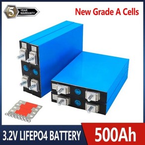 전기 자동차 태양광 저장 시스템 셀 Lifepo4 리튬 다리미 인산염 배터리 팩 DIY 12V 24V 36V 48V 3.2V 500AH 1-4PCs 신제품