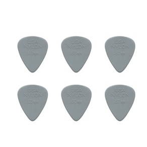 지엠뮤직_세트(6) 던롭피크 44R.60 Nylon STD 0.60mm 나일론 스탠다드 Dunlop PICK (No.6세트)