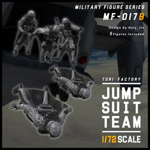 [ZPMF17B] 1/72 Jump Suit Team (MILITARY FIGURE 레진피규어), 1개