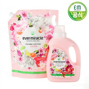 에버미라클 EM 초고농축 섬유유연제 2L+리필 2.5L/후르츠향기, EM섬유유연제 2L+리필 2.5L, 1개, 2.5L