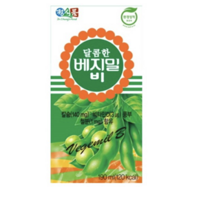 베지밀 달콤한 두유 B, 190ml, 96개