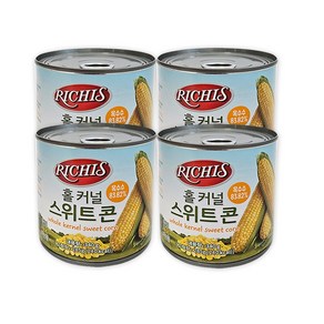 코스트코 리치스 홀커널 스위트콘 옥수수콘 캔 통조림 샐러드, 4개, 340g