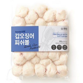 씨즈원 - 갑오징어 피쉬볼, 3개, 500g