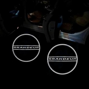 문짝 라이트 그랜저 고스트 섀도우 자동차 스타일링용 레이저 프로젝터, 1개, 1. GRANDEUR LOGO
