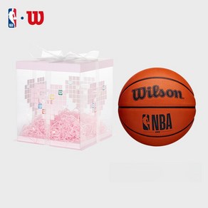 Wilson 월슨 NBA 프로 7호 농구공 실내 실외 덩크 선물용 스포츠 WZ2013004CN7, N.바이탈리티클래식브라운-러브기프트박스(조립), 7번 농구(스탠다드 볼), 1개