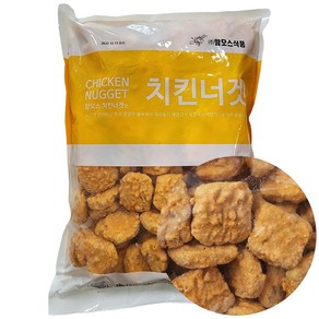 맘모스식품 치킨너겟 2kg 순살 너겟 간식 튀김, 1개