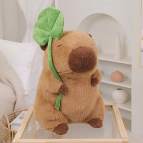 토이랄라 중형 카피바라 인형 꿀벌가방 산타 애착인형 귀여운 모찌 선물 무배, 연잎맨, 1개