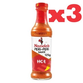 125G 3개 난도스 핫 페리페리 소스 핫소스 Nando's hot Pei-Pei Sauce