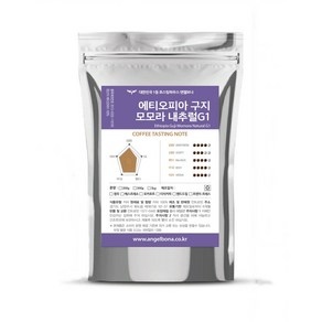 원두커피 500g / 로스팅 / 스페셜리티 G1 / / 에티오피아 구지 모모라 내추럴G1 500g, 홀빈(분쇄안함), 1개