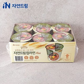 (공식) 자연드림 자연드림컵라면미니 x (6개입) 해양심층수 100%우리밀