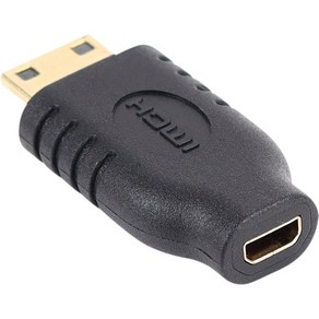 NETmate Mico HDMI(F)-Mini HDMI(M) 젠더/NMG021/4K UHD 1080P 지원/양방향 지원/마이크로HDMI(암단자)-미니HDMI(수단자)/금도금 커넥, 1개