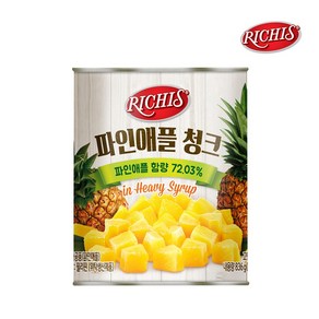 동서 리치스 파인애플 청크 836g, 3개