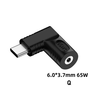 샤오미 호환 삼성 용 노트 북 충전기 DC-USB C PD 전원 어댑터 컨버터 변환기65W 5.5x2.5 7.4x5.0 4.5x3.0mm, [08] 6.0-3.7mm