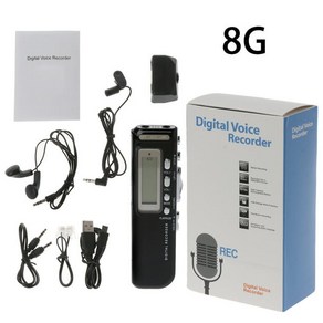 전문 미니 USB 펜 디지털 오디오 음성 레코더 MP3 플레이어 Dictaphone 녹음 및 녹음 파일 재생, 8GB