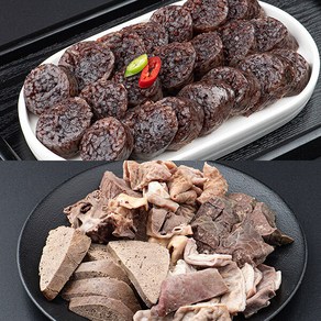 [자연맛남] 전라도 재래식 찰순대1kg+내장모듬1kg, 1개