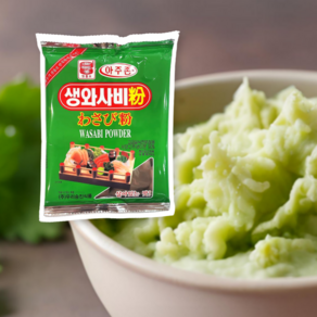 아주존 생와사비분 와사비 가루 업소용 식당용 일식 일식당 우리승진 맷돌표, 1개, 200g