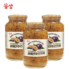 꽃샘식품 액상차 꿀패션후르츠차 1kg, 1개입, 3개