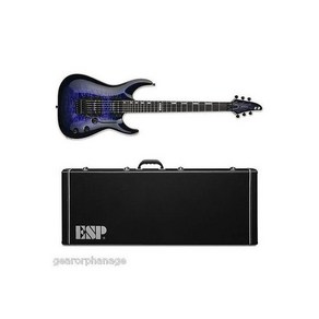 ESP 기타 E-II Hoizon FR QM Reindee Blue 일렉트릭 + 일본산 하드 케이스, 1개