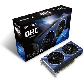 Spakle Intel Ac A770 Titan OC Edition 16GB GDDR6 ThemalSync Tone Cooling Axial Fan Metal Backp, A580 Oc, 1개