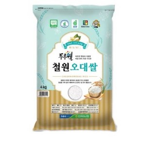 김화농협 22년 햅쌀 두루웰 철원 오대쌀 백미, 4kg, 1개