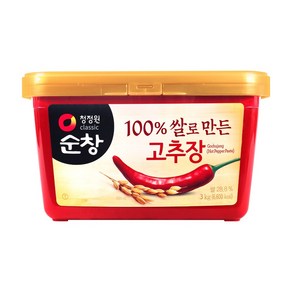 청정원 순창 쌀로 만든 고추장 3kg 대용량 태양초, 1개