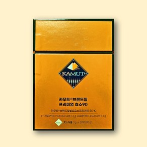 카무트효소 프리미엄 효소 90 브랜드밀 카뮤트 분말 가루 3g x 30포, 90g, 1개