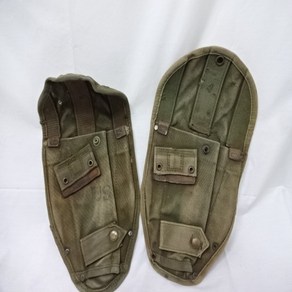 WW2 빈티지레어 미군 야삽피 캔버스 구형피 야삽 케이스 야삽피 MADE IN USA