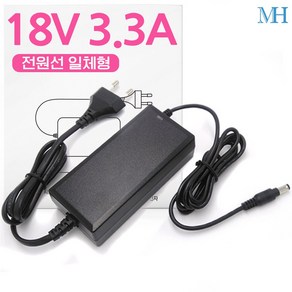 명호전자 18V 아답터 DC 18V 1A 2A 3A 3.3A 어댑터