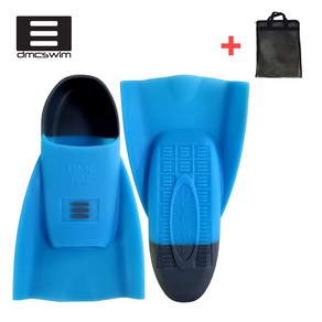 DMC 오리지널 하이드로 숏핀 수영 오리발 ICE BLU + 오리발 가방 증정, S_245-250mm