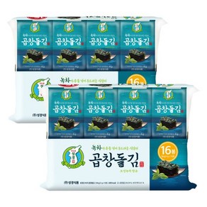 지도표성경김 녹차 곱창돌김, 4g, 32개