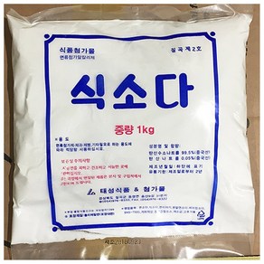 식소다(태성 1kg) 업소용 베이킹 소다 면첨가제 제과 제빵용, 1kg, 1개