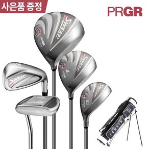 [프로기어 정품]PRGR SWEEP M16 여성 풀세트 10PCS+히스케이 하프백, 여성풀세트 10PCS, 히스케이 하프백(색상랜덤)