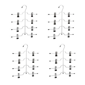 메이리앤 4단 논슬립 클립형 치마바지걸이 4개입, 단일옵션, 4개