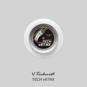 테크니스트 스트링 TECH V67 NX 200M 롤 두께 0.67mm 배드민턴거트 배드민턴스트링 bg80 요넥스스트링 오남스포츠, 1개