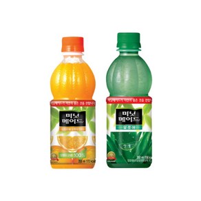 [코카콜라] 미닛메이드 알로에 350ml 12입 + 미닛메이드 오렌지 350ml 12입, 1세트